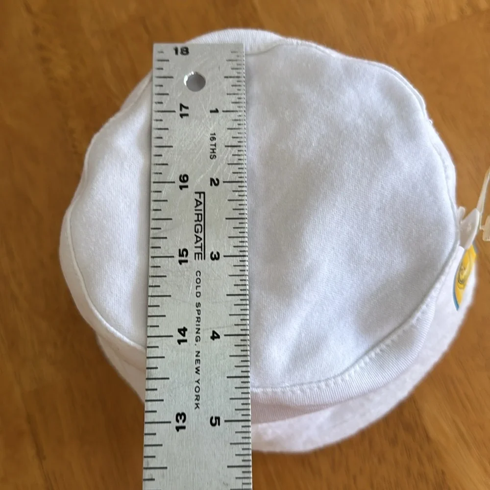 Vintage NWT White Infant Sun Hat Boy Girl Unisex Size Medium